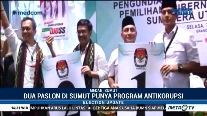 Komitmen Cagub Berantas Korupsi di Sumatera Utara
