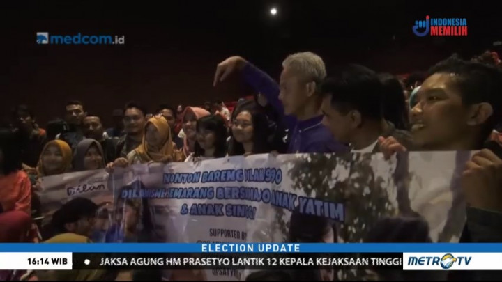 Ganjar-Yasin Gelar Nobar Dilan