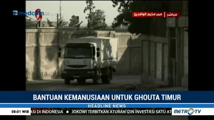 Bantuan Kemanusiaan PBB Tiba di Ghouta Timur