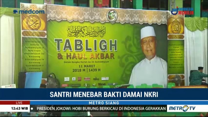 Harlah ke-33 Ponpes Asshidiqyah, Santri Menebar Bakti Damai NKRI