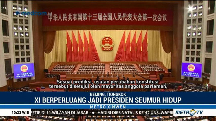Xi Jinping Bisa Jadi Presiden Seumur Hidup Tiongkok