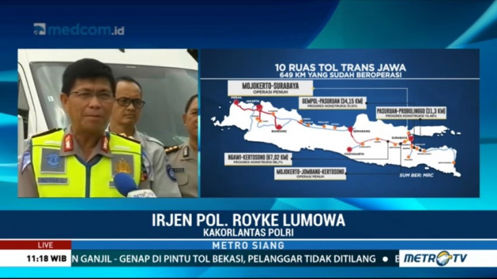 Korlantas Polri Tinjau Kesiapan Jalur Mudik