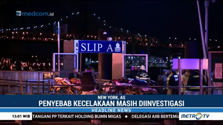 Helikopter Jatuh ke Sungai New York, 2 Orang Tewas