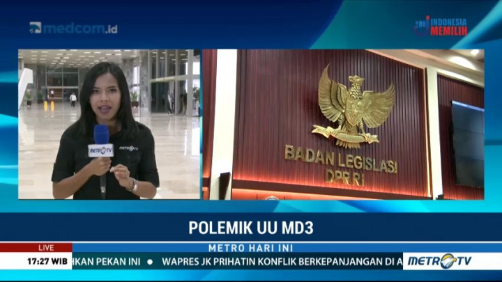 Belum Ditandatangani Jokowi, UU MD3 Tetap akan Berlaku 14 Maret 2018