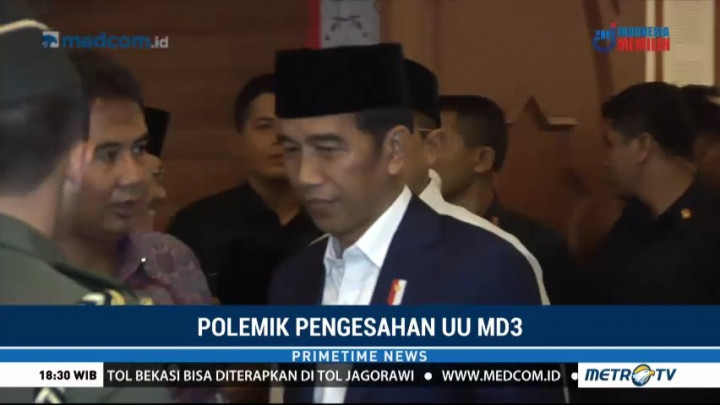 Polemik Pengesahan UU MD3
