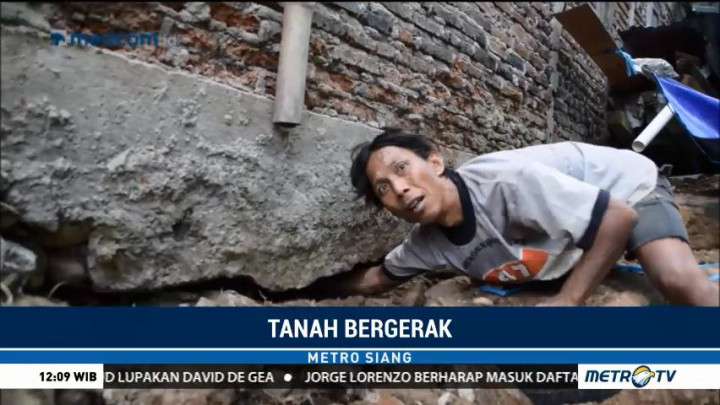 Bencana Tanah Bergerak di Desa Deliksari Semakin Meluas
