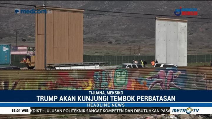 Trump akan Kunjungi Tembok Perbatasan AS-Meksiko