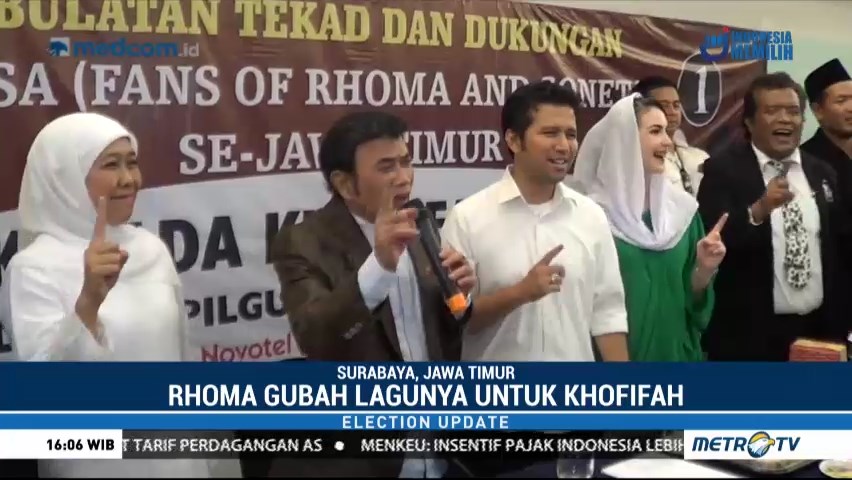 Rhoma Irama Buat Lagu Khusus untuk Khofifah