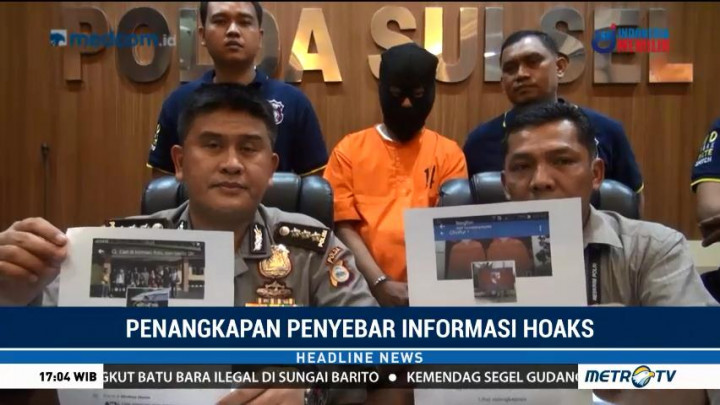 Polda Sulsel Tangkap Pelaku Penyebar Hoaks dan Kampanye Hitam