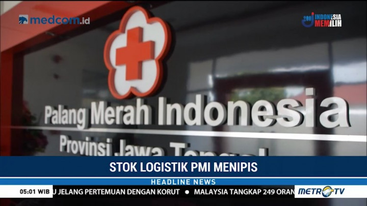 Stok Logistik PMI Jateng Menipis