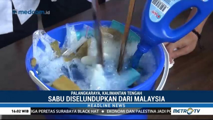 BNN Kalteng Musnahkan 1 Kg Sabu Asal Malaysia