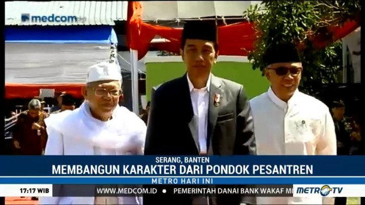 Jokowi Kunjungi Ponpes An Nawawi Tanara di Serang