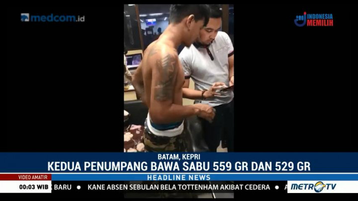 Bawa Sabu 1 Kg, Penumpang Pesawat Ditangkap di Bandara Hang Nadim Batam