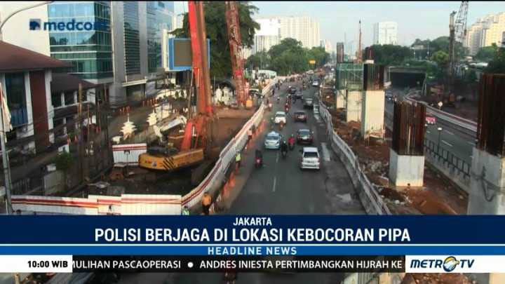 Pipa Gas PGN Kembali Bocor, Pengerjaan Proyek LRT Terhenti