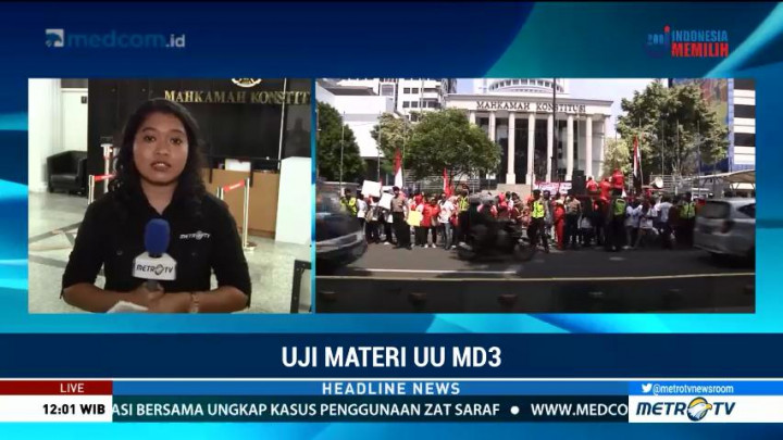 Massa Minta MK Kabulkan Uji Materi UU MD3