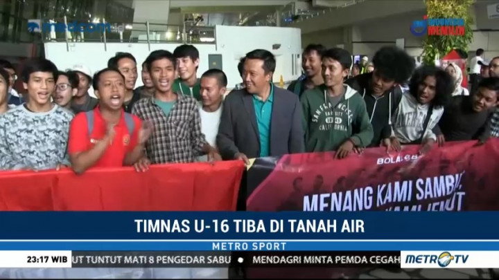 Juara di Jepang, Kedatangan Timnas U-16 Disambut Menpora