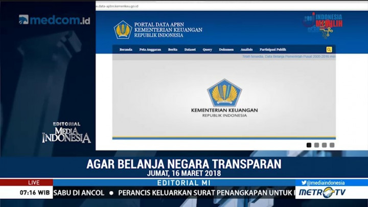 Agar Belanja Negara Transparan