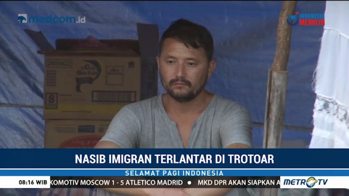 Keberadaan Imigran di Trotoar Kalideres Dikeluhkan Warga