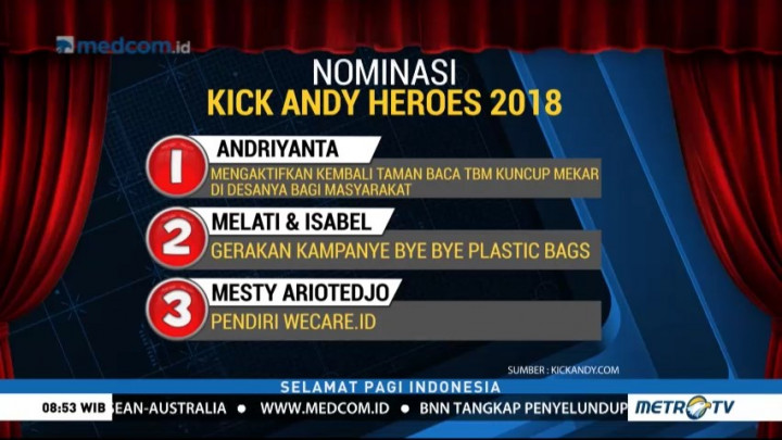 Ini 21 Nomine Kick Andy Heroes 2018