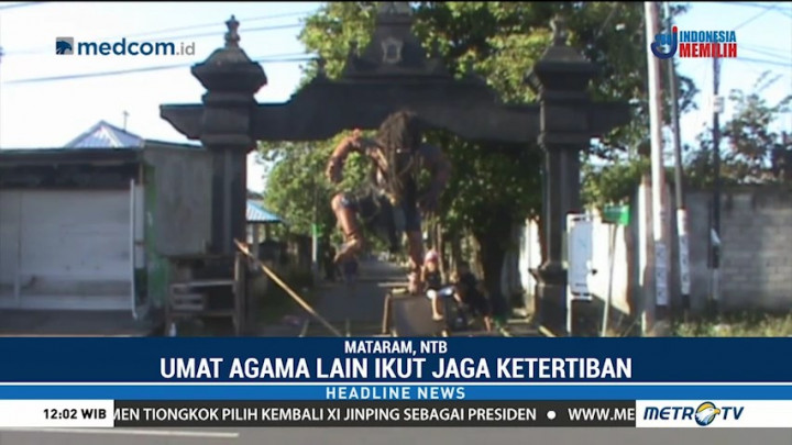 Umat Muslim di Mataram Ikut Menjaga Ketertiban Perayaan Nyepi