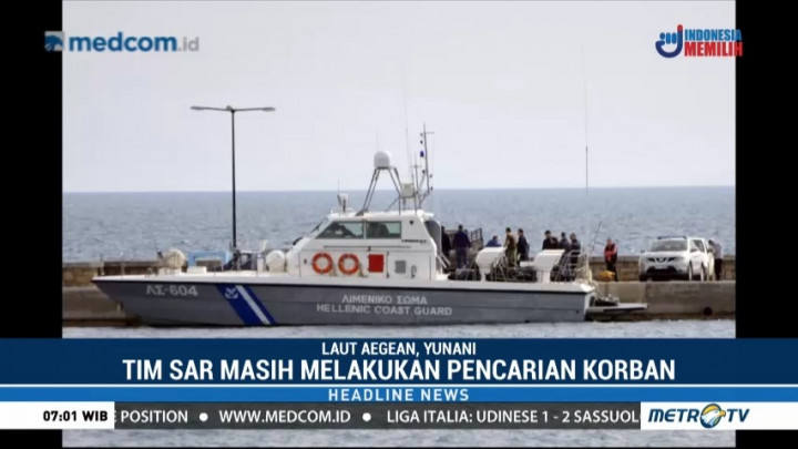 16 Imigran Tewas Tenggelam di Laut Yunani