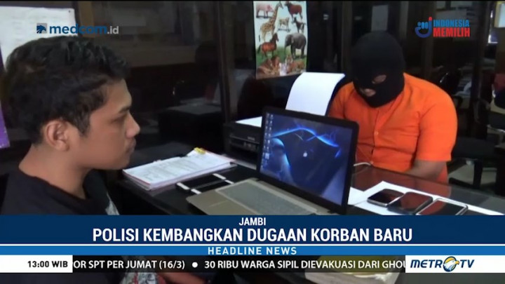 Pelaku Paedofilia di Jambi Mengaku Hanya Cabuli Empat Anak