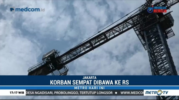 Satu Orang Tewas Tertimpa Besi Proyek Rusun Pasar Rumput