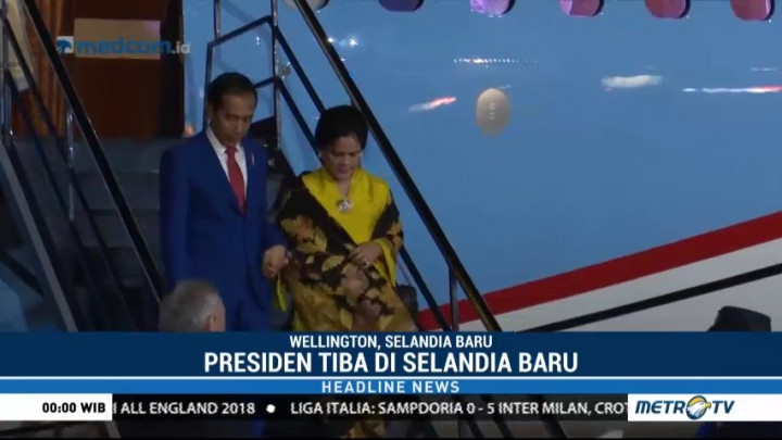 Jokowi Tiba di Selandia Baru