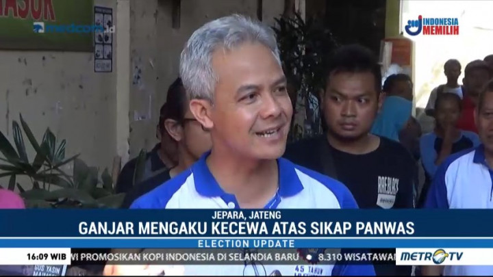 Ganjar Kecewa Panwas Tolak Berjabat Tangan