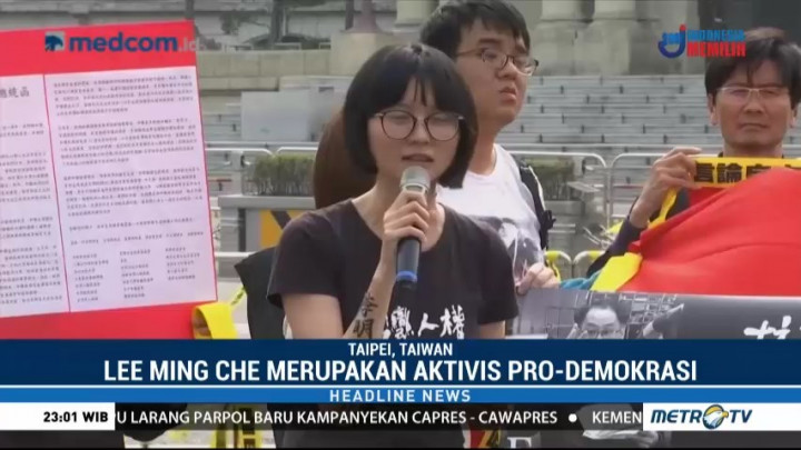 Aktivis Taiwan Gelar Aksi Tuntut Lee Ming Che Dibebaskan