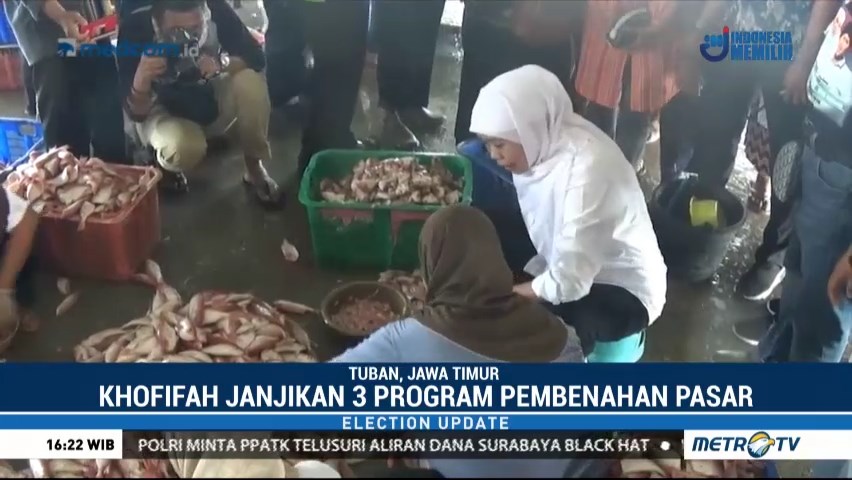 Khofifah Janjikan Tiga Program untuk Pasar Tradisional