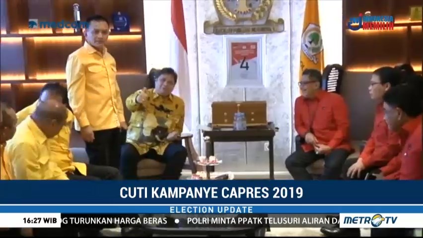 Golkar dan PDIP Sepakat Jokowi Tak Perlu Cuti saat Kampanye
