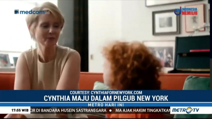 Aktris Cynthia Nixon Maju ke Pilgub New York