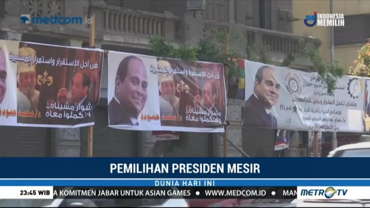 El Sissi Hampir Dipastikan Kembali Terpilih Jadi Presiden Mesir