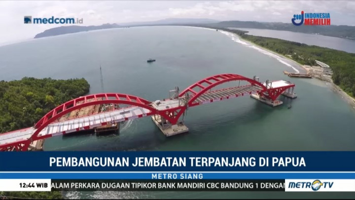 Pembangunan Jembatan Terpanjang di Papua Ditargetkan Rampung Juli 2018