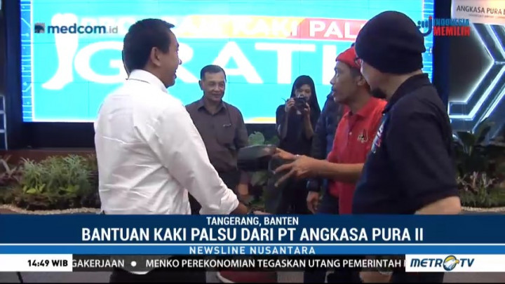 PT Angkasa Pura II dan Kick Andy Foundation Bagikan Kaki Palsu di Tangerang