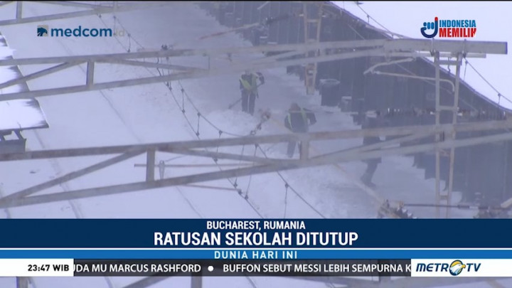 Badai Salju Landa Wilayah Timur Eropa