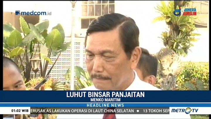 Luhut Bungkam Saat Ditanya Soal Amien Rais