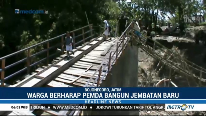 Anak-anak di Bojonegoro Bertaruh Nyawa Demi Pendidikan