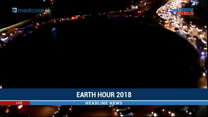 Earth Hour, Kawasan Bundaran HI Gelap