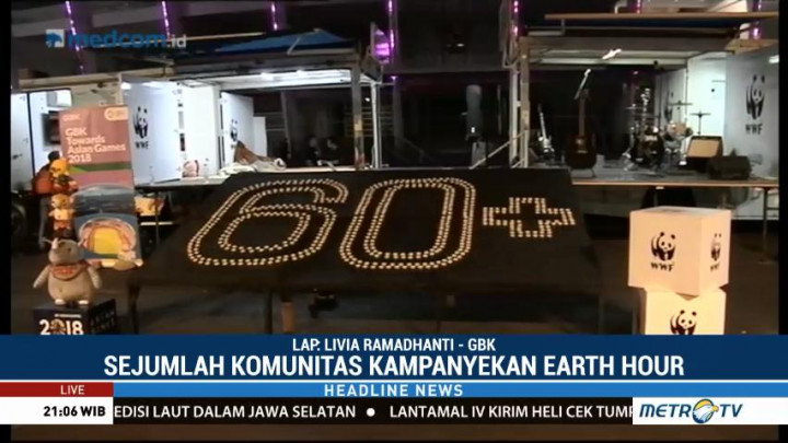 Earth Hour, Lampu SUGBK Dipadamkan