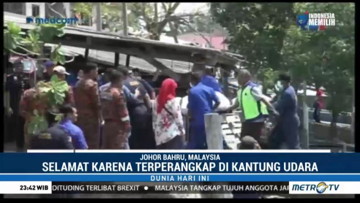 Dua Korban Kapal Pengeruk Pasir Terbalik di Malaysia Berhasil Diselamatkan