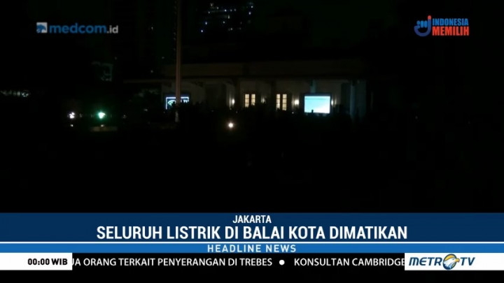 Earth Hour, Lampu di Balai Kota DKI Dipadamkan