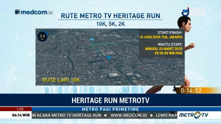 Ini Rute Metro TV Heritage Run