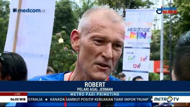 Ikuti Heritage Run, WN Jerman Kagum dengan Situs Sejarah di Kota Tua