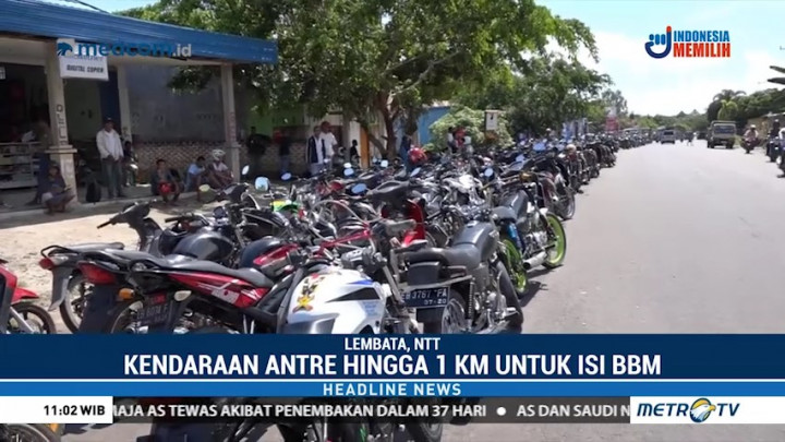 Warga Lembata Antre Hingga 1 Km untuk Isi BBM