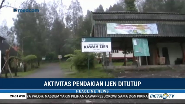 Aktivitas Pendakian ke Kawah Ijen Ditutup
