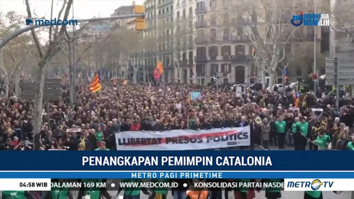 Polisi Jerman Tangkap Mantan Pemimpin Catalonia