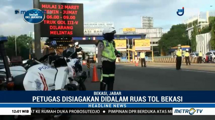 Sosialisasi Ganjil Genap di GT Bekasi Barat dan Timur Berakhir Hari Ini