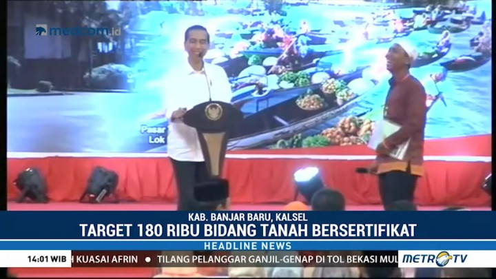 Jokowi Kembali Bagikan Ribuan Sertifikat Tanah